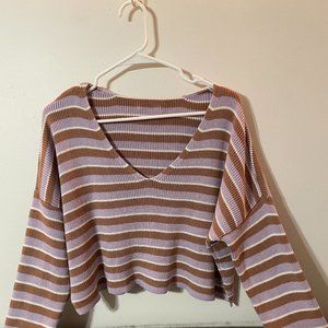 Cropped Knit Sweater